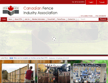 Tablet Screenshot of cfia.ca